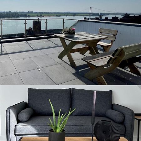 Panorama - Exklusives Apartment An Der Promenade Mit Dachterrasse & Rheinblick Emmerich Exterior foto